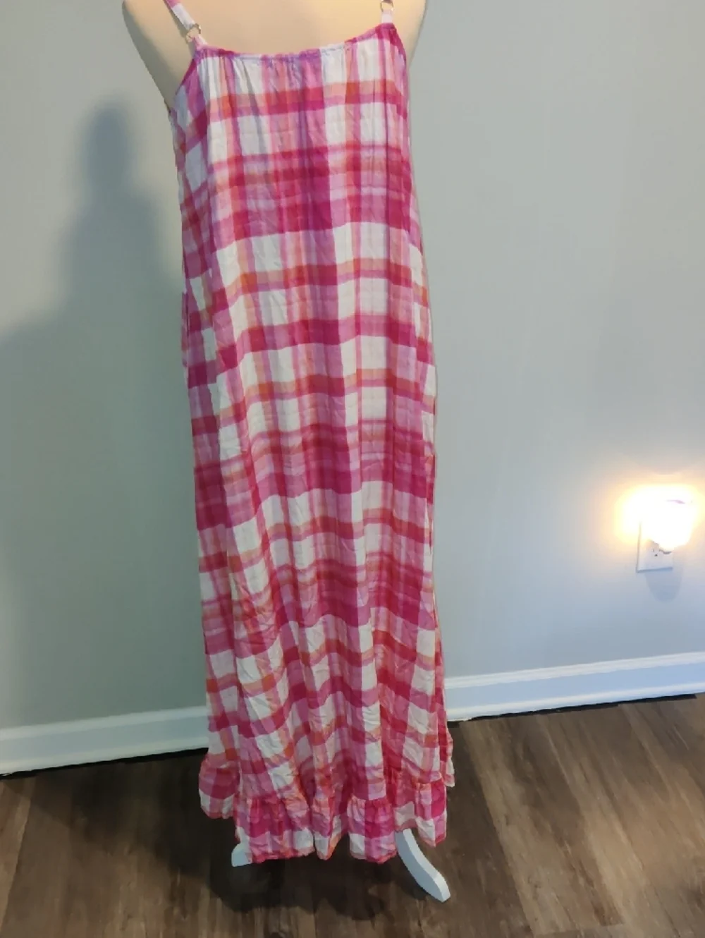 Petal & Pup Pink Plaid Maxi Sundress - Picture 6 of 10